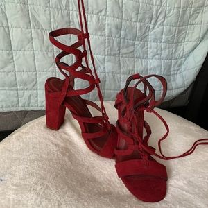 Beautiful lace up heels